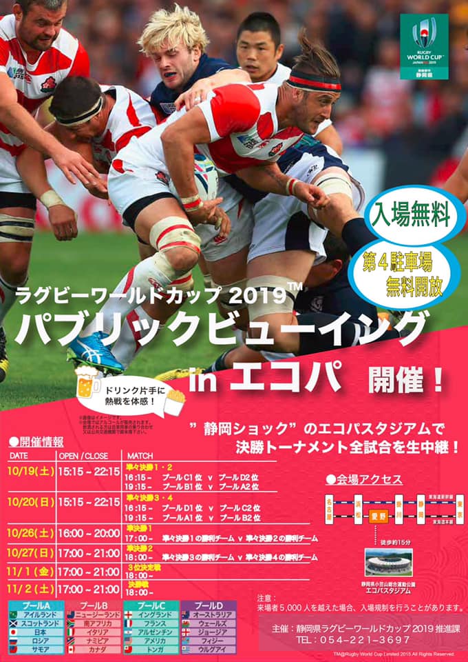 超歓迎された ラグビーワールドカップ2019 日本vs南アフリカ 準々決勝